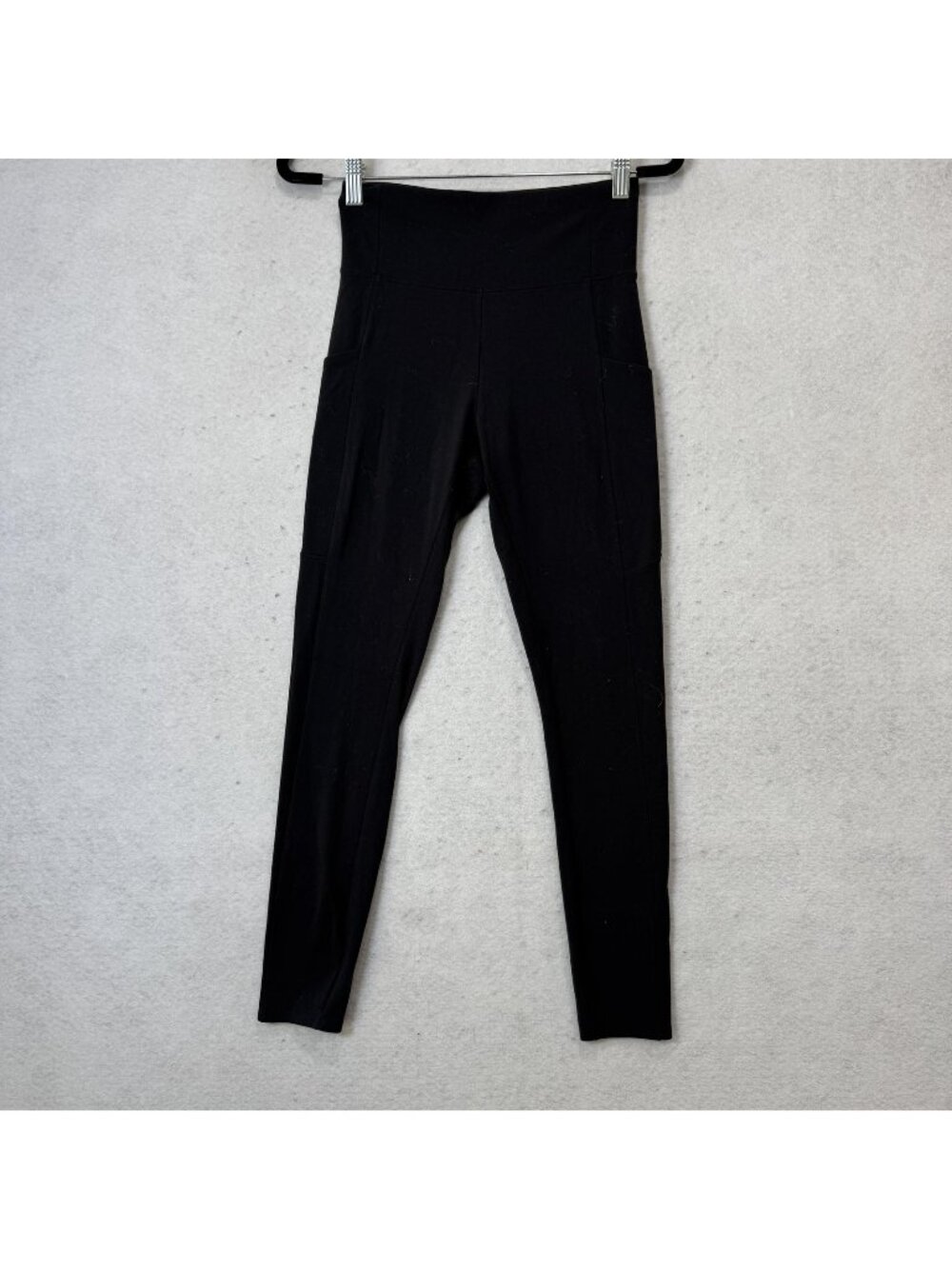 REI Cooperative Leggings Womens Small Black High Rise Ankle Pockets Yoga Stretch